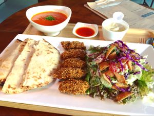 285 baht at Suananda Vegetarian Garden in Bangkok