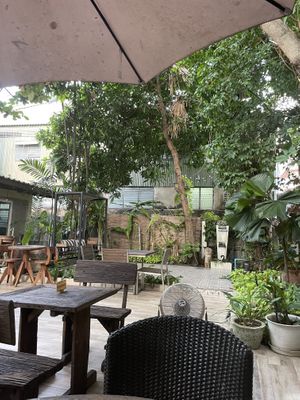 Courtyard   at Suananda Vegetarian Garden in Bangkok