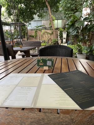 Lovely quiet area  at Suananda Vegetarian Garden in Bangkok