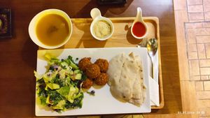 Falafel for life at Suananda Vegetarian Garden in Bangkok