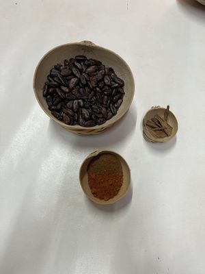 Beans, chile, and cinnamon   at Chimalapa Cacao in Oaxaca
