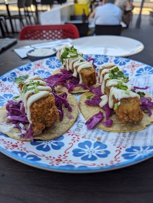 Fried eggplant taco at Frida Mexicana in Fremantle