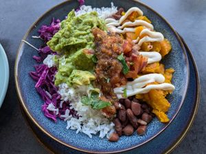 Original burrito vegan option at Frida Mexicana in Fremantle