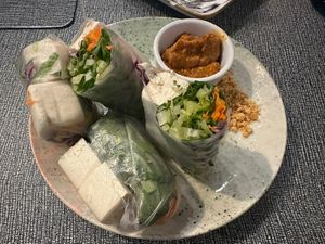 I live for spring rolls!!  at Good Catch in New Orleans