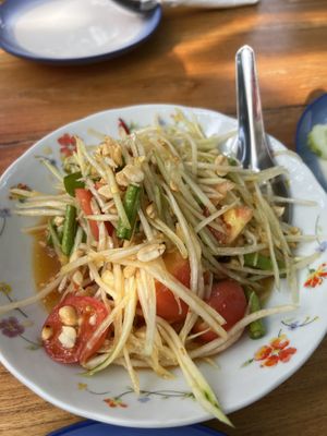 Papaya saladd  at Khiang Kao Forest & Cafe in Phuket