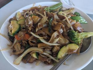 Vegetable chow fun at Canton Westside in Santa Cruz