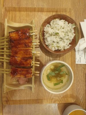 Veg set at NGO - Tofu Dengaku Kusumura in Tokoname