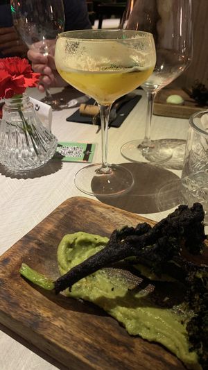 Bimi tempura of purple corn  at KPLATS Gastrobar in Calpe