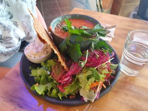 Cold Tomato soup at Zest in Karlstad