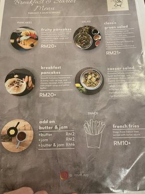Menu  at iCRUST Café & Bakery in Kuala Lumpur