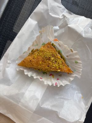 vegan baklava mmmm  at Café con Cé in San Juan
