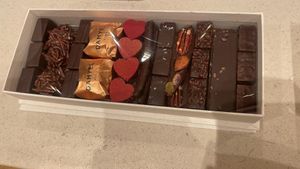 Chocolat and praline box  at Damyel in Paris