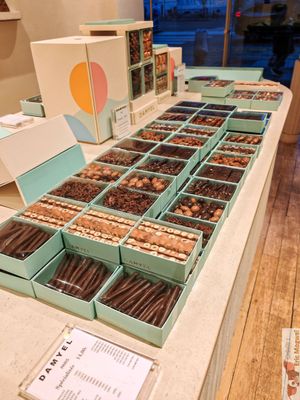 Chocolate choice at Damyel in Paris