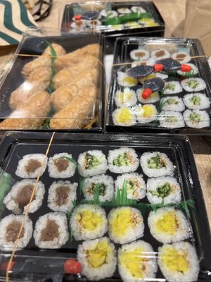 Vegan sushi platter   at KIX - Nishiya - T1 in Osaka