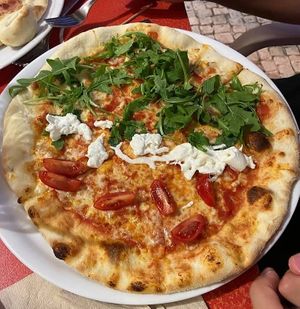 Pizza Tricolore at La Bruschetta in Portimao