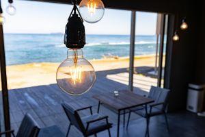 海を望むカフェ at Haretel in Masuda