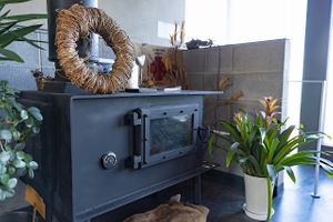 薪ストーブ at Haretel in Masuda