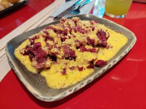 Starter / Carpaccio beetroot at Secrets Chueca in Madrid