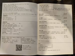 Food Menu at La Tia Taco in Falun