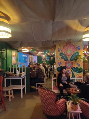 From inside at La Tia Taco in Falun