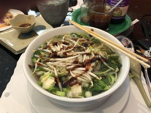 Veggie Pho... So good  at Pho and Hot Pot in Lake Park
