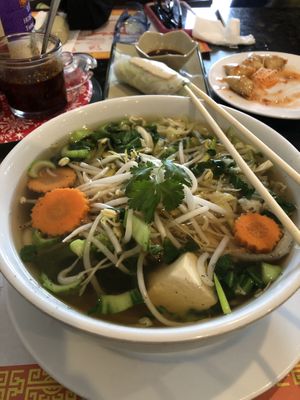 Veggie and Tofu Pho excellent  at Pho and Hot Pot in Lake Park