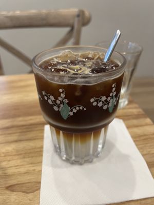 Coconut black coffeee  at Cafe Zi - 梔子 in Kowloon