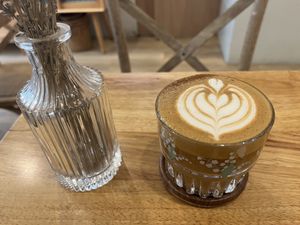 Macadamia cappuccino  at Cafe Zi - 梔子 in Kowloon