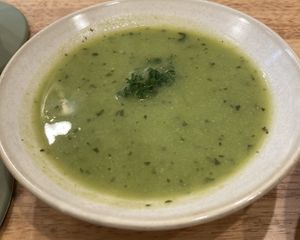 Broccoli soup  at Cafe Zi - 梔子 in Kowloon