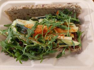 Apple & Plant-based Bolognese Multigrain Sandwich (HK$ 108, t/a package $ 2) at Cafe Zi - 梔子 in Kowloon