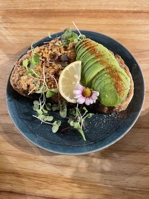 Avocado toast  at Cafe Zi - 梔子 in Kowloon