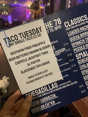 Taco Tuesdays - every Tuesday 🙌  at Antojitos in Glasgow