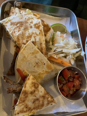 Seitan Barbacoa Quesadillas £9.95  at Antojitos in Glasgow
