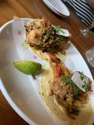 Pineapple tacos 🌮   at Antojitos in Glasgow