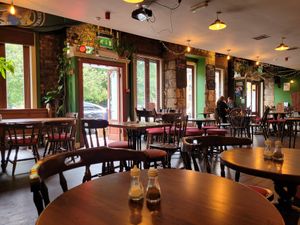 Indoor seating at Antojitos in Glasgow