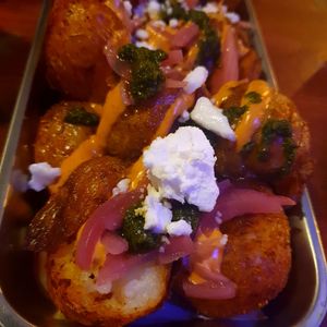 Smashed Potatoes - the best at Antojitos in Glasgow