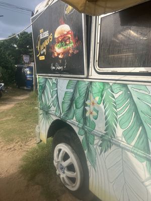 Truck from behind   at The Foodtruck Mirissa in Mirissa