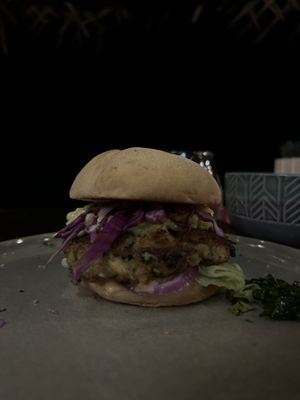 Mushroom burger, no cheese   at The Foodtruck Mirissa in Mirissa