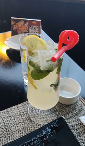 Mocktail (mojito) at Skyline Sushi in Amman