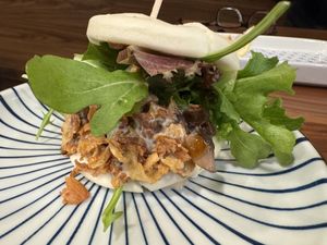 The vegan bun. This reminded so much of the flavors I’ve had in Japan    at Rakkan Ramen in Folsom