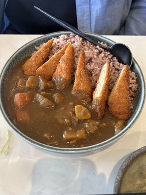 Curry with vegan Chickn (tenders?) this was ok    at Origami - Napier in Napier