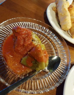 Stuffed peppers at Rumeli in Munich