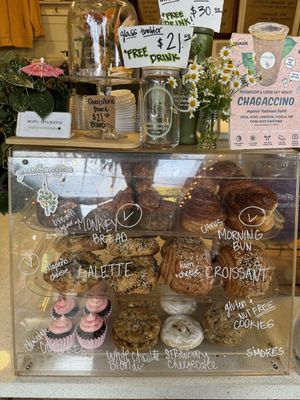 some vegan pastries   at Garden Coffee in San Diego