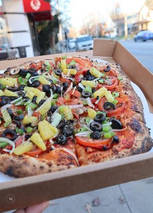 Elephant Veggie Pizza at Fibonacci's Pizzeria #1 - Studio 35  in Columbus