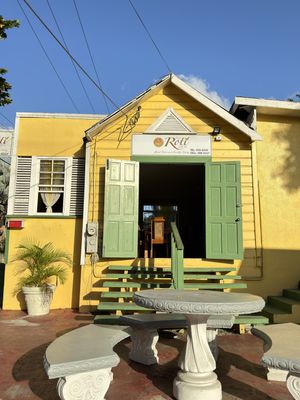 View from the road   at The Roti Den in Bridgetown