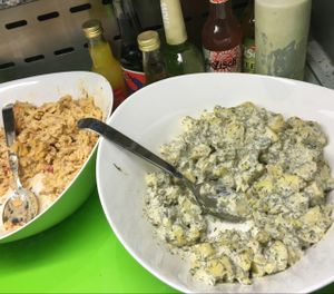 potato & noodle salad at Green Republic in Erfurt