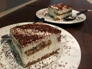 excellent tiramisu at Green Republic in Erfurt