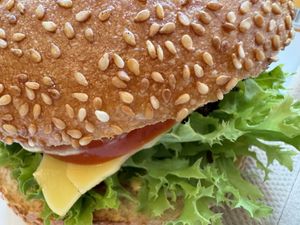 cheeseburger  at Green Republic in Erfurt