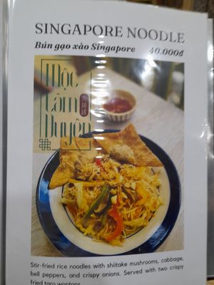 Menu at Mộc Lâm Duyên in Ho Chi Minh City