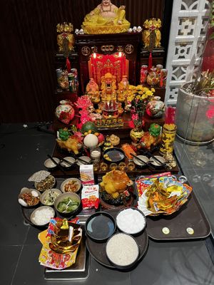 Altar   at Mầm Vegetarian in Phu Nhuan